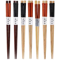 Ручной работы Японский Натуральный каштан деревянные палочки для еды набор ценный подарок суши китайская еда галстук линия