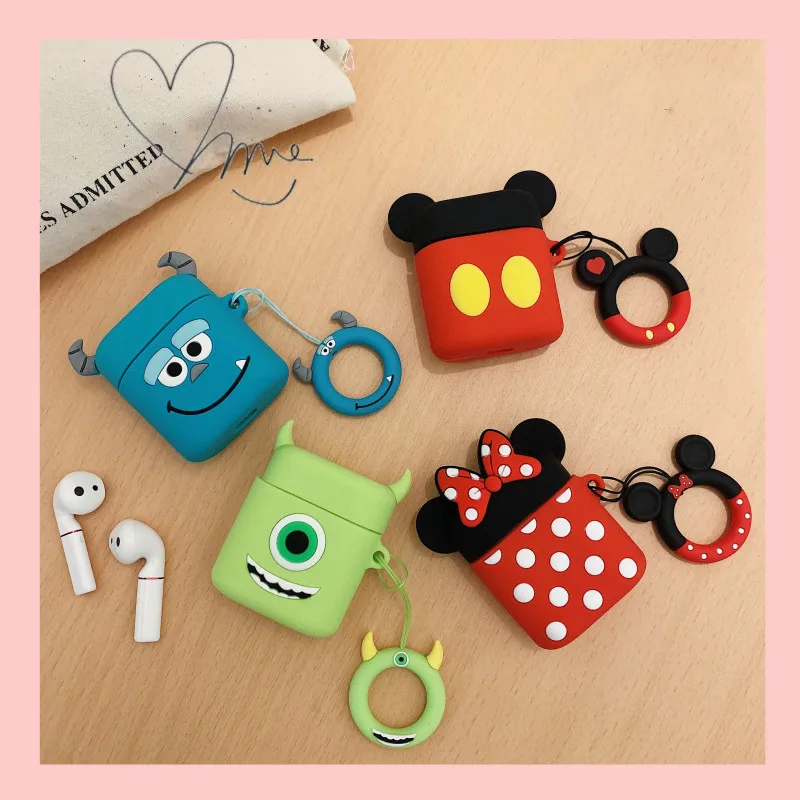 

Luxury Silicone Cute Headphone Case For Apple Airpods 1 2 Soft Silicone Earphone Protection For Airpods pro Cover