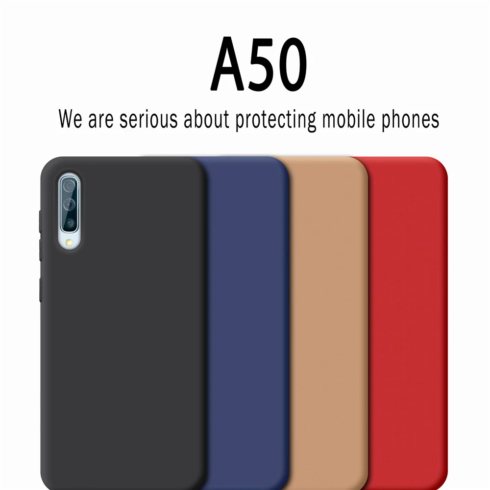 Чехол для samsung Galaxy A50 Ультра плотно прилегающий мягкий чехол телефона из ТПУ с