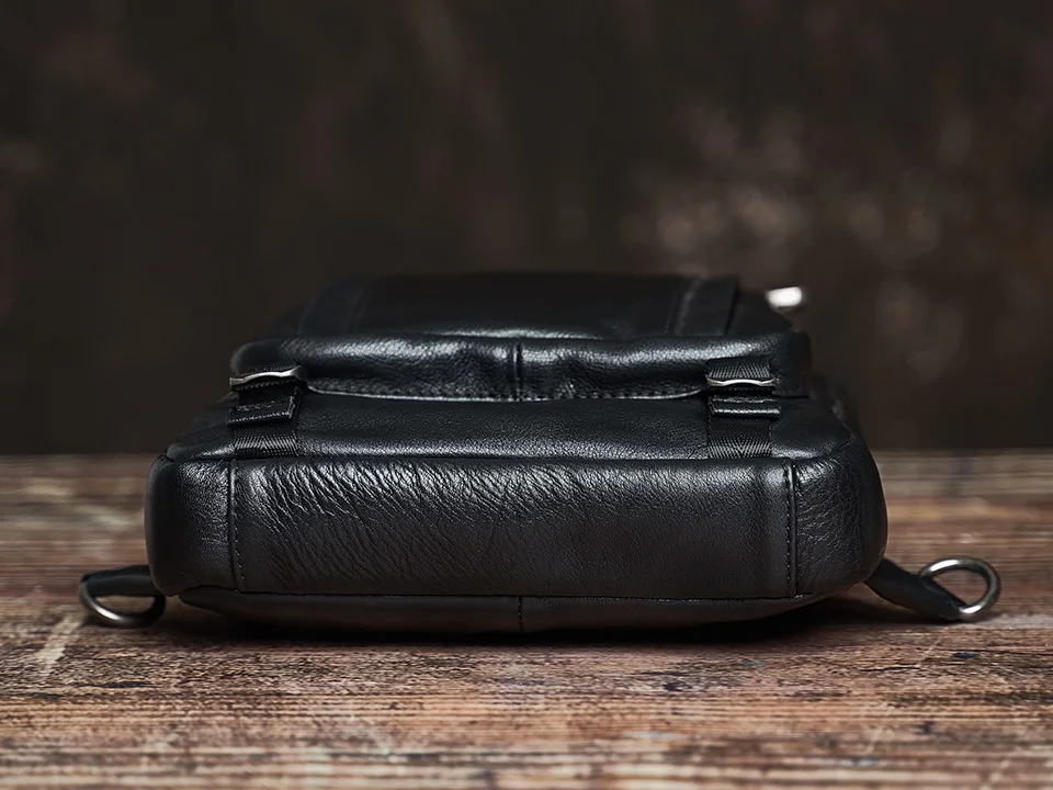 NUPUGOO Casual Brust Tasche Männer Aus Echtem Leder Umhängetasche Mode Schulter Hohe Qualität Leder Multifunktions Für 10,5 Zoll Ipad – Detail 10