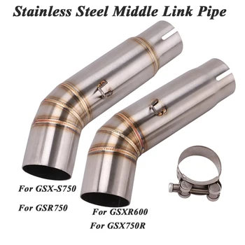 

Slip On For SUZUKI GSXS GSX-S 750 GSR750 BK750 GSXR600 GSX750R 2011 - 2016 Motorcycle Exhaust Escape Modified Middle Link Pipe