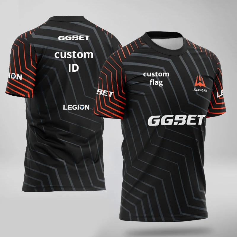 CS GO AVANGAR Team Jersey футболка для фанатов мужчин и женщин на заказ ID футболка CSGO униформа