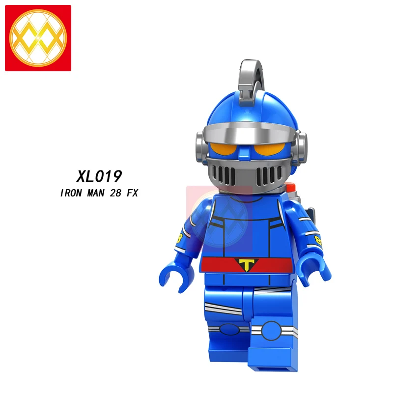 Один мазингер Z гигантский Монстр зверь король голион чужой Хищник Voltron Броня роботы Фильм модель строительные блоки детские игрушки - Цвет: Синий