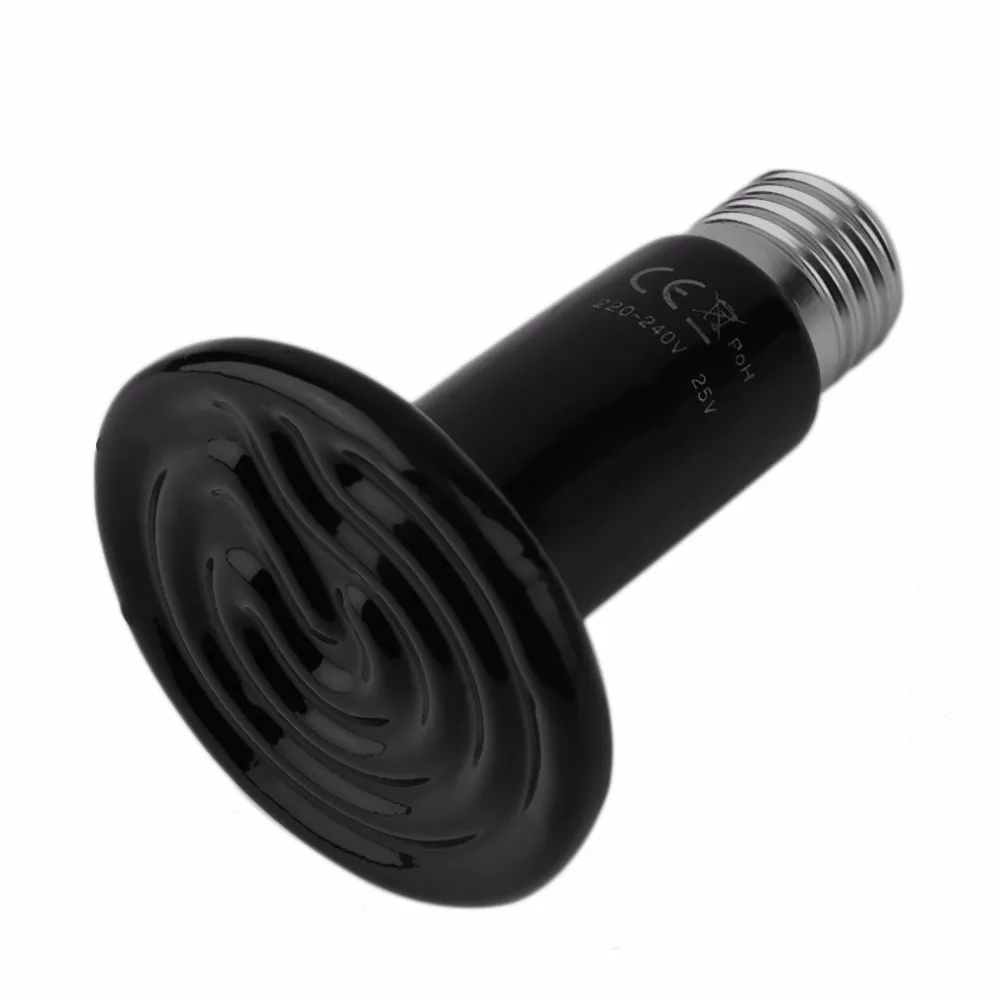 

25W/50W/100W Ceramic Heat Emitter Bulb Light Lamp No Light Emitted For Reptile Tortoise Pet Brooder Lighting Quality