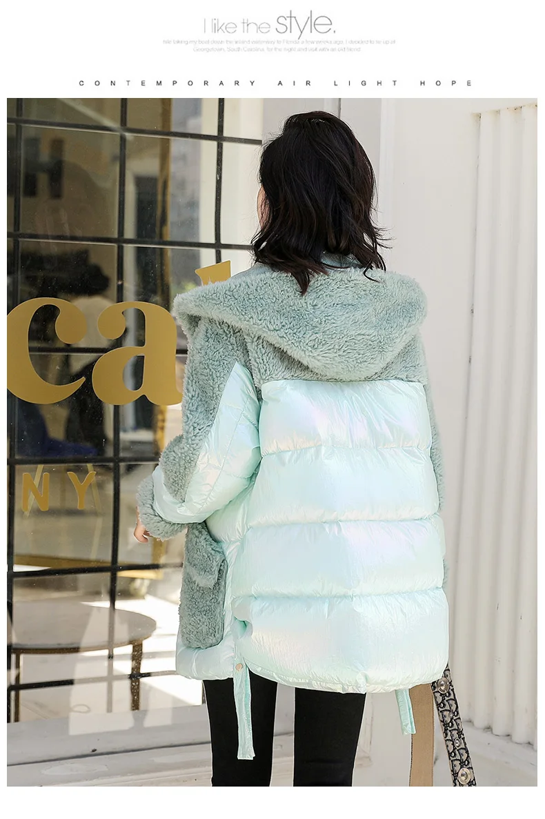 Comfortable Fashion Hooded Cotton-padded Clothes/Cotton Coat Loose-Fit Winter Elegant