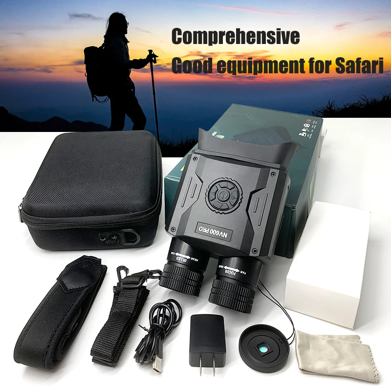 

Night Vision rechargeable Device Binoculars 650 Yards Digital IR Telescope Zoom Optics Photos Video Recording Hunting Camera