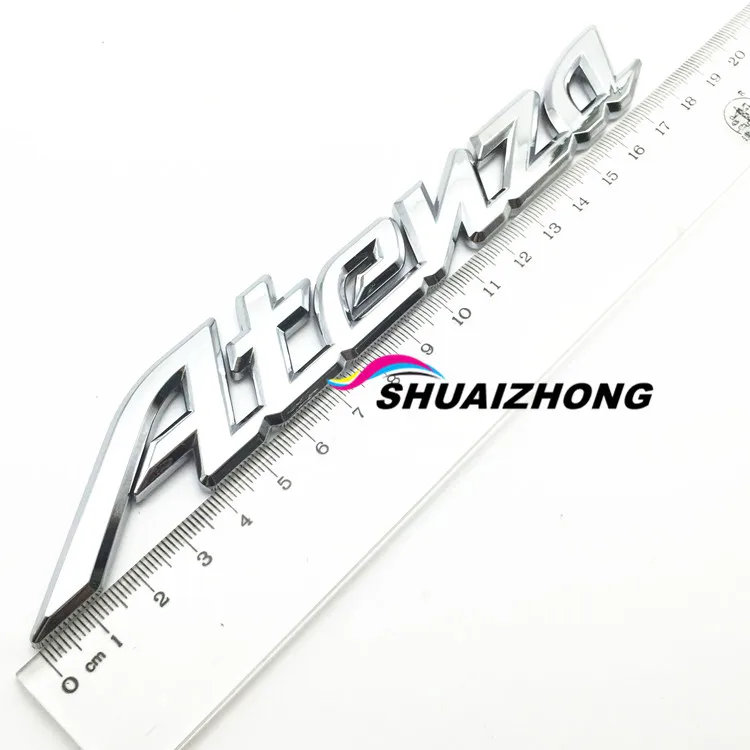 Axela Atenza 323 Demio ABS 3D Car Styling Auto Accessories Auto Car Rear Trunk Number / Letter Logo Badge Emblem Stickers Decals - Название цвета: 1pcs Letter Atenza