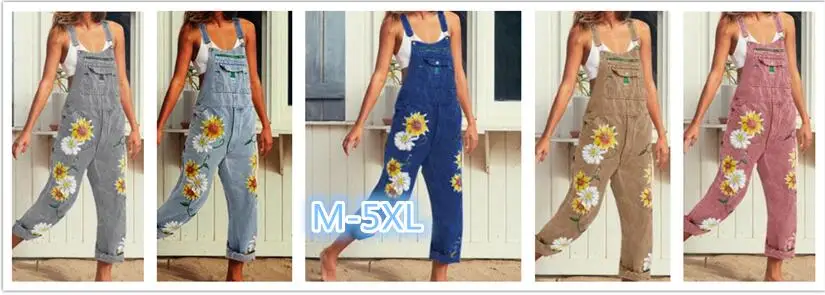 

2020 Women Bib Jeans Ripped Denim Jumpsuits Sexy Stretch Romper Print Denim Pencil Overalls Stretch Slim Trousers Long Pants