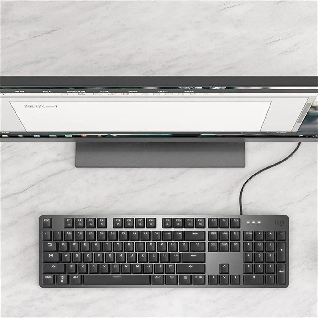 Logitech K845 104 usb-ключи Проводная Подсветка Механическая игровая клавиатура для Win8/10