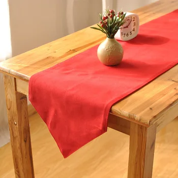 

Lychee Christmas Red Table Runner Simple Table Runner for Home Wedding Birthday Party Outdoor