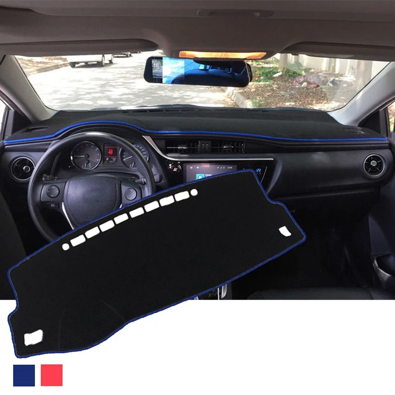 Приборная панель автомобиля коврик Инструмент платформа Накладка для Toyota Corolla 14-18 автомобиль с противоскользящим дном специальный коврик от солнца коврик