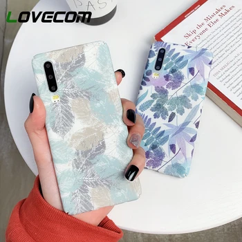 

LOVECOM Vintage Leaf Phone Case For Huawei Mate 30 Pro Mate 20 P30 P20 Pro Lite Honor 9X 8X Nova 4 5 Matte Hard PC Back Cover