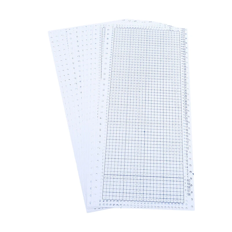 SZS Hot 10 Pcs Blank Punchcard 24 Stitches for Brother/SilverReed/Studio/Singer