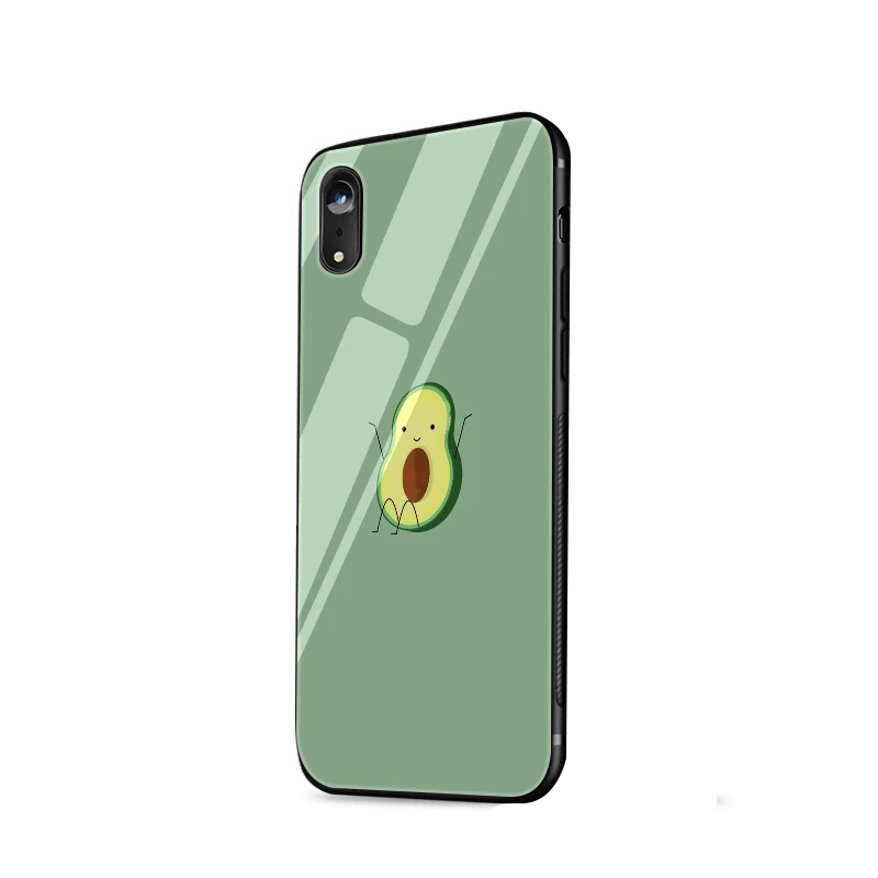 Чехол для телефона из термопластичного стекла для Iphone 5, 5S, 6, 6 S, 7, 8 Plus, X, XR, XS Max, защитный чехол с авокадо - Цвет: G8