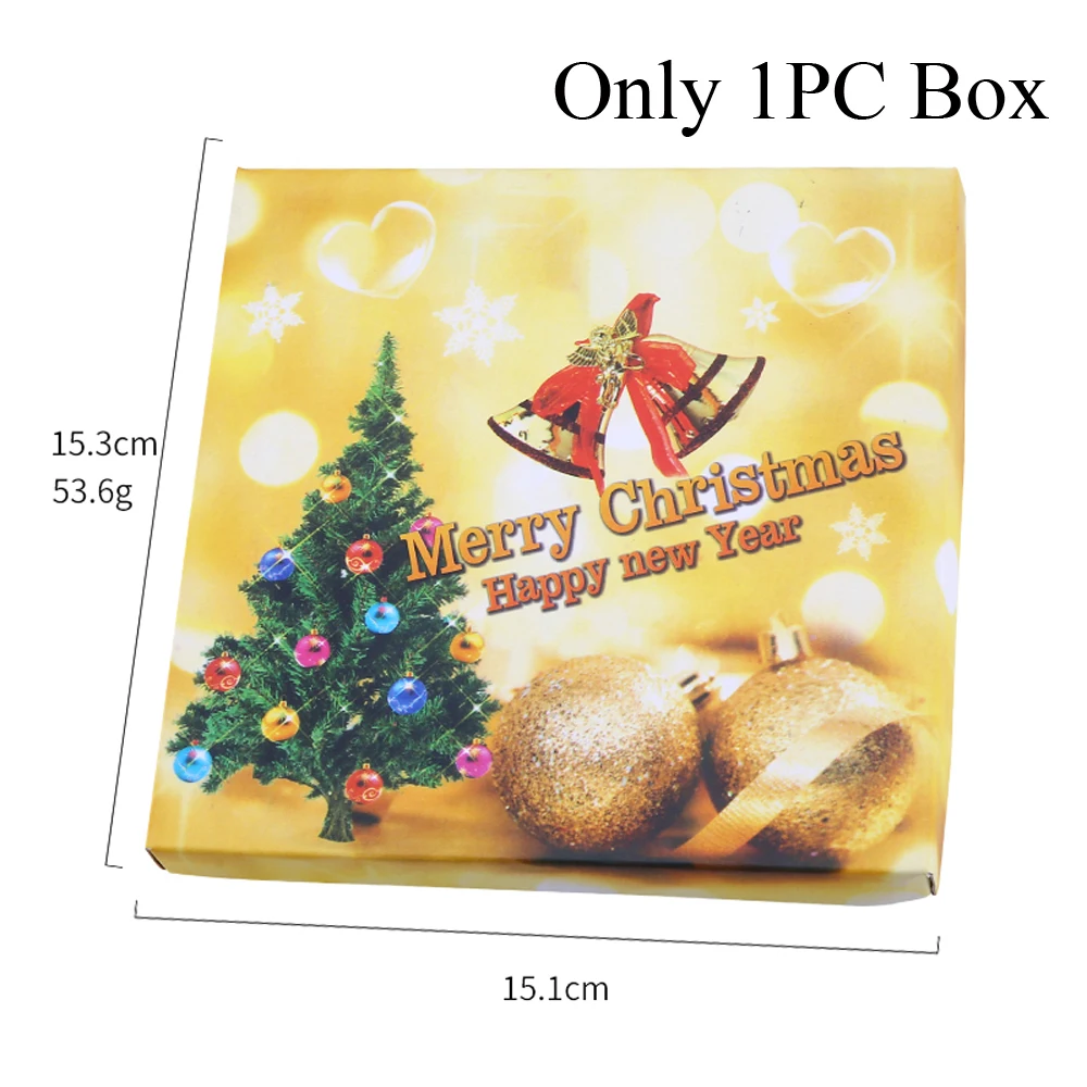 Only Box 4 шт./компл. Рождественская посуда Кофе нержавеющая сталь для ложек десерты мороженое ложкой снеговика Рождественская елка Дети питьевой совки - Цвет: Only Box