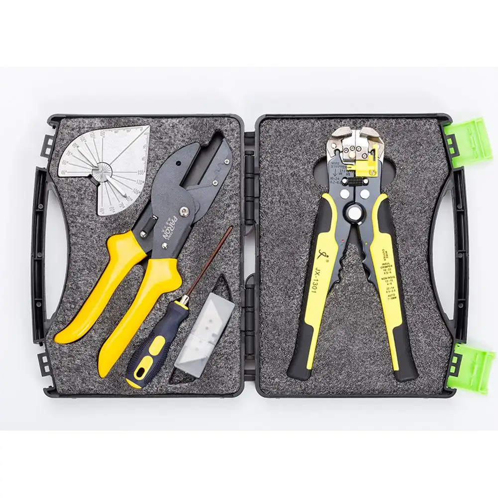 

Yfashion Paron 2Pcs/box Universal Angle Cutter Mitre Shear Scissors Terminals Wire Stripper Tools Set for Professional Cutting