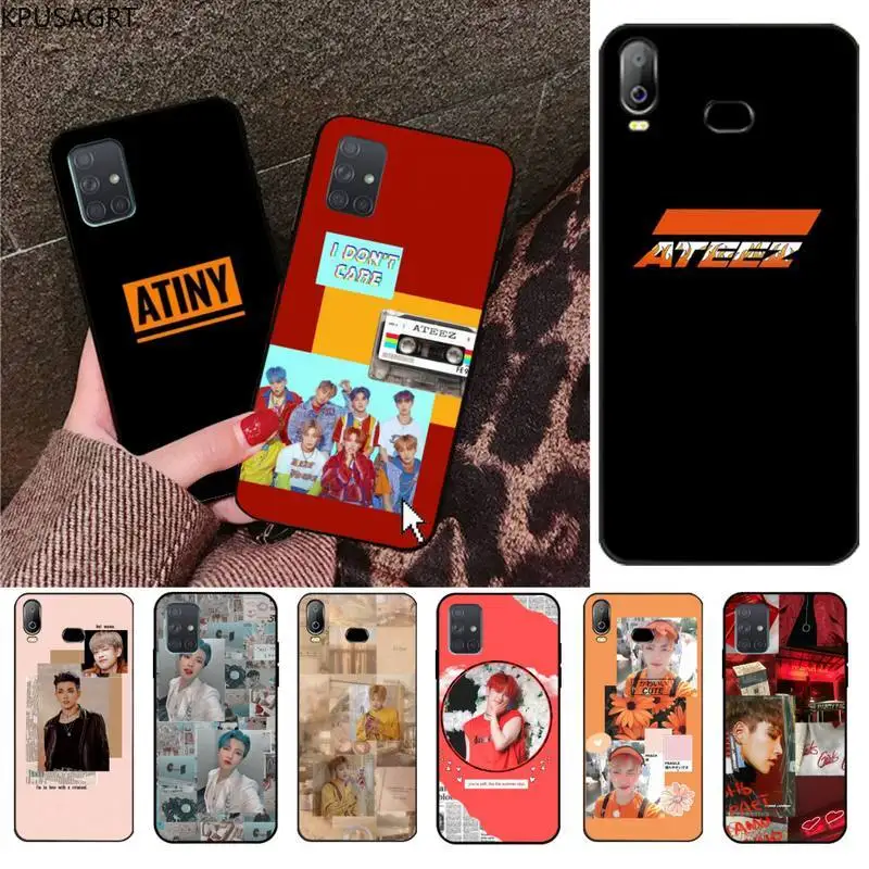 Черный чехол ATEEZ HongJoong kpop для сотового телефона Samsung Galaxy A21S A01 A11 A31 A81 A10 A20E A30 A40 A50 A70