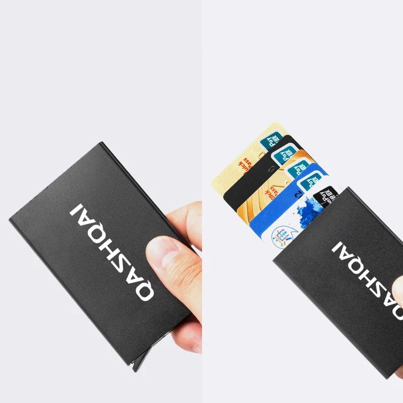 Automatic Metal Anti-theft Smart Wallet ID Card Credit Card Holder NISSAN QASHQAI J10 J11 Accessories