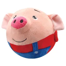 Милый Электрический прыгающий музыкальный мяч игрушка многофункциональная Интерактивная плюшевая usb зарядка игрушка M09