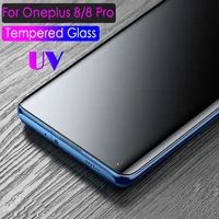 99D Nano Flüssigkeit UV Glas Für OnePlus 7 7T 8 Pro Gehärtetem Glas Screen Protector Für OnePlus 7Pro Volle abdeckung Schutzhülle Film