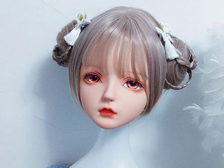 Dollkii 04) Женская Девушка кремнезема Косплей BJD переодевание кигуруми Голова маска Аниме ролевые игры вечерние Трансвестит кукольная маска