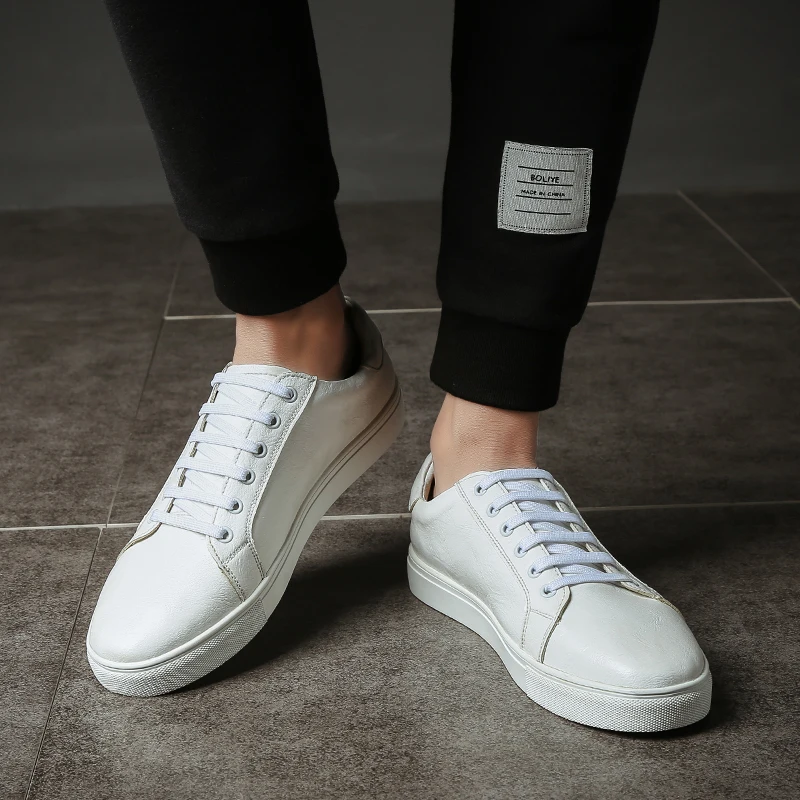 

Men Sneakers Brand New High Quality Leather Men Shoes Outdoor Breathable Sneakers Fashion Casual Shoes Lace-up Men Loafers