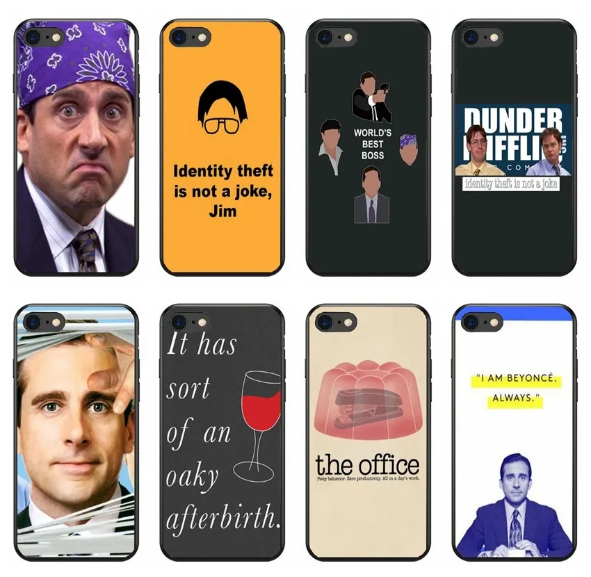 TPU Silicone Case For iPhone 7 Michael Scott The Office Funny Humor 5 cell phone Cover iPhone7 8 Plus X XS MAX 6 6s |