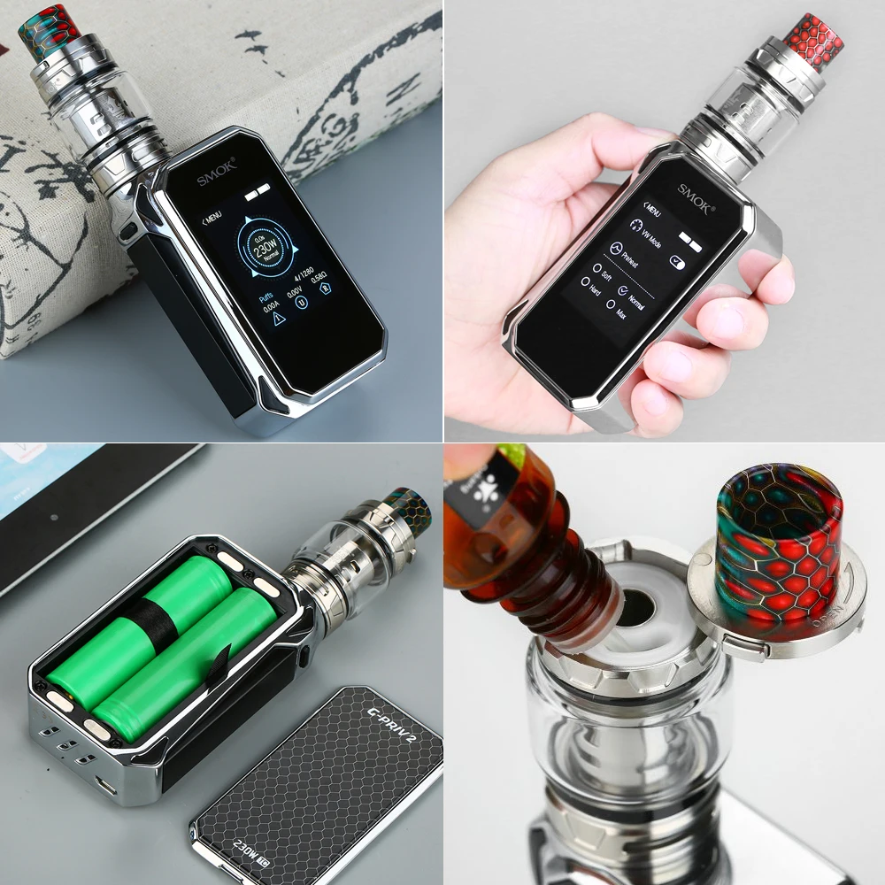 Электронная сигарета испаритель электронная вейп бокс мод 230 Вт SMOK G PRIV 2 комплект