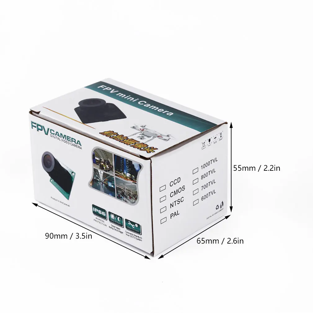 Мини HD 1000TVL CCTV FPV камера видео рекордер для квадрокоптера QAV210/180/250