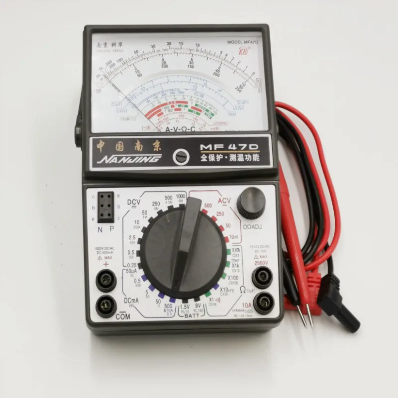AC DC Вольтметр Амперметр Омметр аналоговый мультиметр черный белый