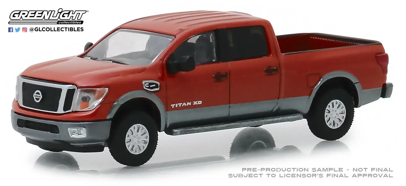 Зеленый свет 1: 64 Nissan Titan XD Platinum Игрушечная машина из сплава игрушки для детей литой модельный автомобиль подарок на день рождения