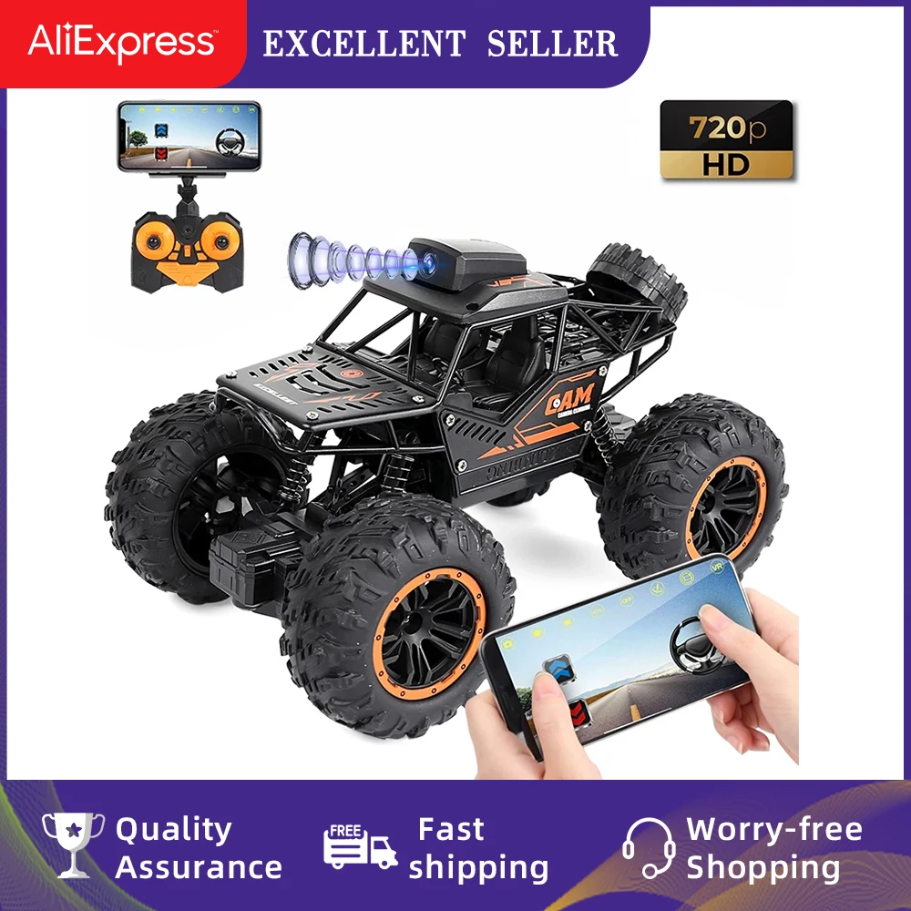 

YT6602 1/18 4WD RC Car Off-road with FPV 2MP HD Camera 2.4G WIF High-speed Remote Control Electric RC Cars Climbing Truck Toy