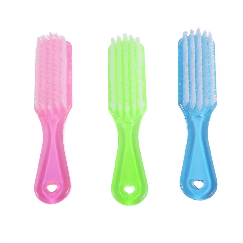 

Plastic Cleaning Brush Household Multifunction Handle Nail Scrub Clothes Shoes Floor Powder Dust Furniture Brush Tools
