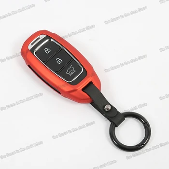 

Lsrtw2017 Zinc Alloy Car Protective Remote Key Case for Hyundai Santa Fe 4th Generation 2019 2020 Accessories Styling