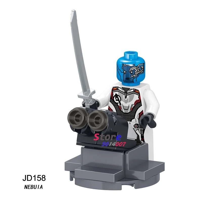 JD158 50 шт. Капитан Америка Тор видение лорд человек паук Marvel Мстители Бесконечность войны эндшпиль строительный блок для детей игрушки - Цвет: JD158