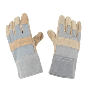 

Safety Leather Work Gloves High Temperature Resistant Non Slip Anti-Cutting