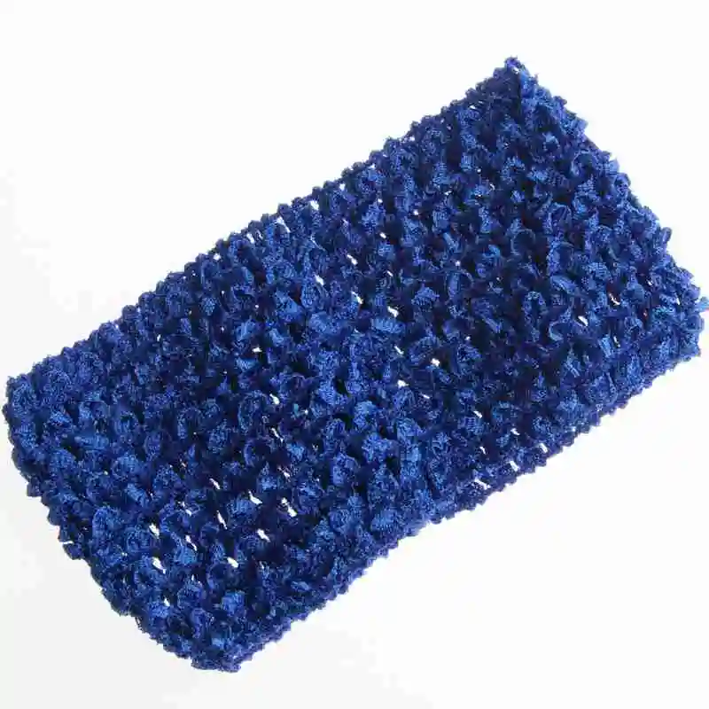 Royal Blue 200 шт., 7 см, 2,76 дюймов, широкая вязаная повязка на голову, эластичная резинка для волос, аксессуары для волос, резинки для волос, модная повязка на голову - Цвет: Royal Blue
