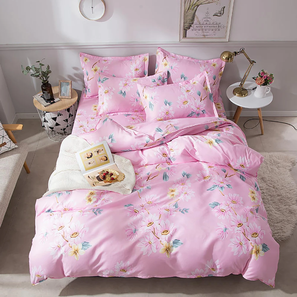 Wine Bedding Set Thumпостельные принадлежности ананас Комплект постельного белья для девочек теплый цвет креативный пододеяльник King size queen Полный Твин односпальный удобный постельный комплект - Цвет: Wine Bedding Set