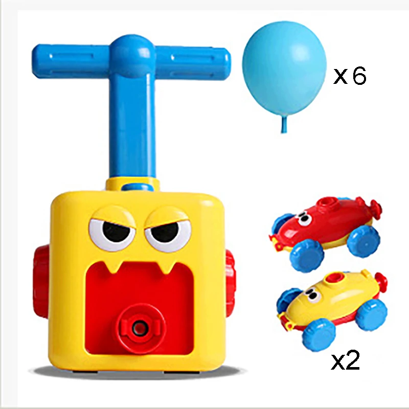 Balloon Powered Car & Rocket Launcher Toy Set For Children