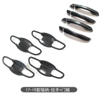 

Carbon fiber Door Handle Bowl Door handle Cover Trim Car Styling For 2017-2019 Hyundai Verna i25 Solaris Accent Grand Avega