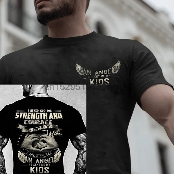 i asked god for an angel t shirt