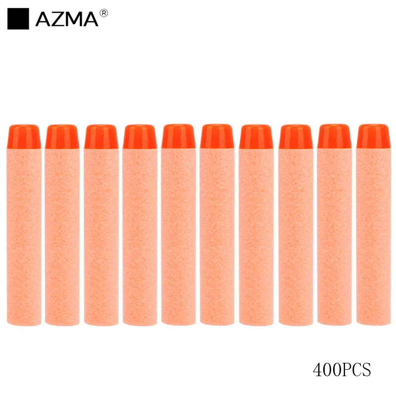 AZMA 400PCS For Nerf Bullets Soft Hollow Hole Head 7.2cm EVA Darts Toy Gun Bullets for Nerf Series Toys gun Model for Kids Gift - Цвет: 400pcs