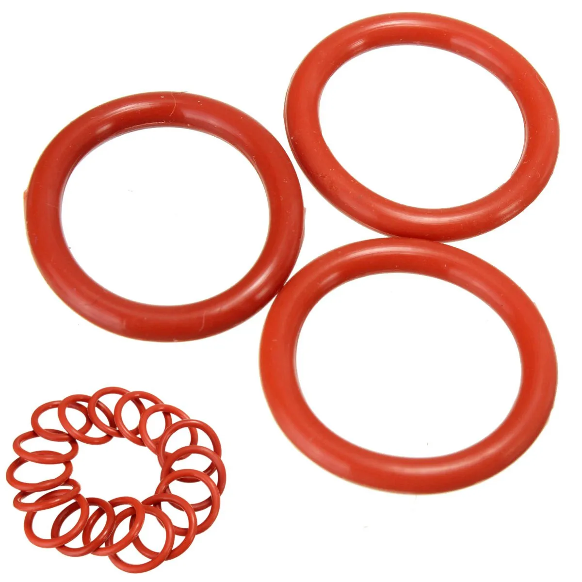 

20pcs Tube Damper Silicone Rings Orange Silicone O-Rings Suitable For 12AX7 12AU7 12AT7 12BH7 EL84