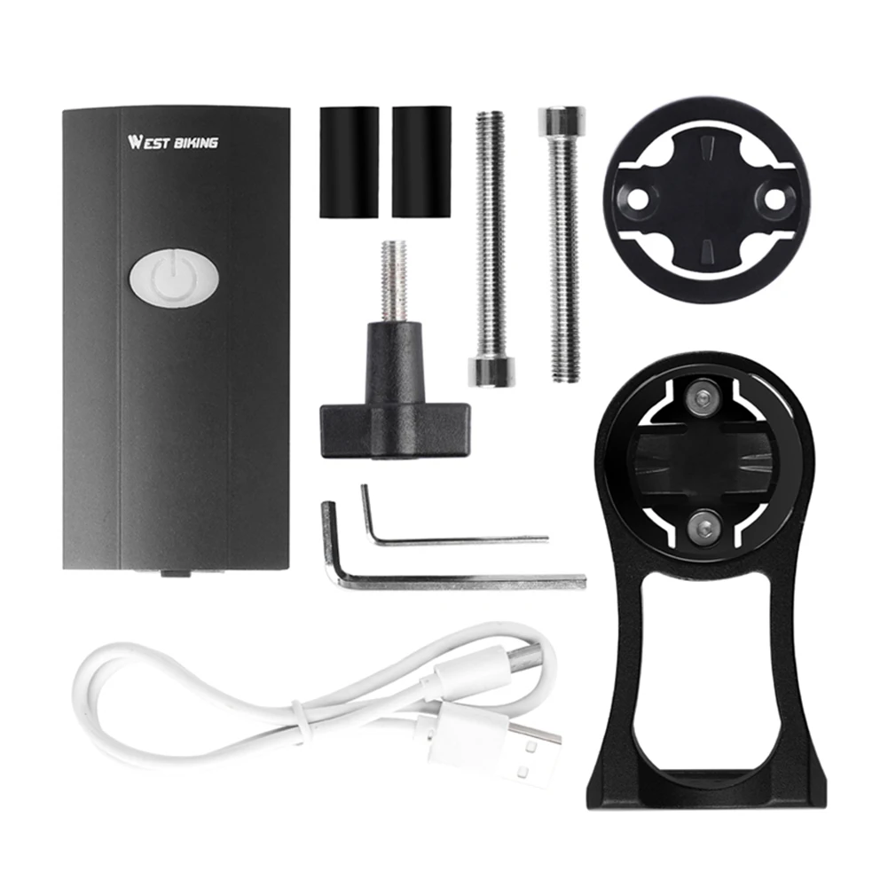  USB Aufladbare Fahrrad Licht Helle 300 Lumen mit Fahrrad Computer Bike GPS Halter Wasserdichte Fahr