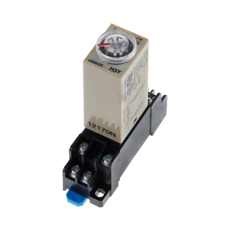 

Drop Shipping AC 220V H3Y-2 Power On Time Delay Relay Solid State Timer 1.0~30 Min Socket Base