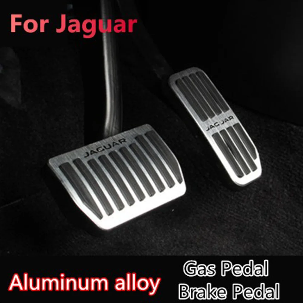 2pcs Car Gas Pedal Brake Pedal Cover For Jaguar XE XF F-PACE 2015-2018 Car Truck Parts Pad Aluminum Alloy Car Pedal Non Slip aftermarket steering wheel