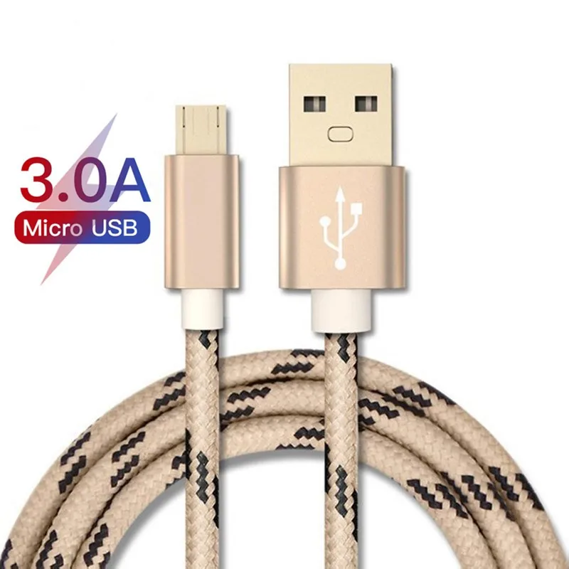 

Good 3A Micro Quick Charger Cable for Samsung Sony Xiaomi Android USB Micro Fast Charging Data Cable A3 A5 A7 J5 J7 Charger Cord