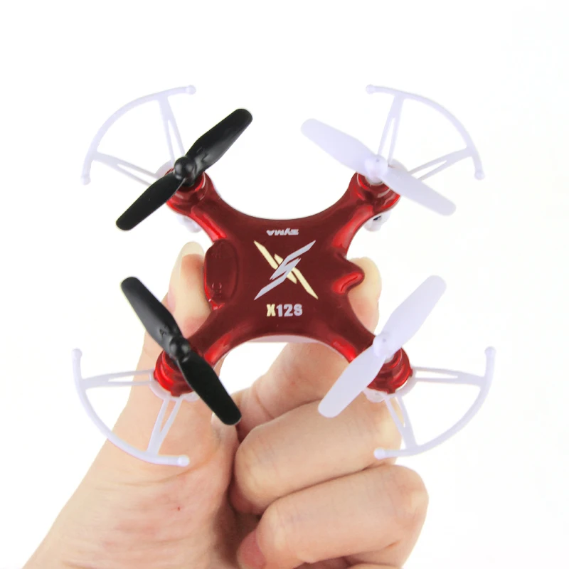 SYMA X12S 2 4G 4CH 6 осевой карманный мини Радиоуправляемый Дрон вертолет нано