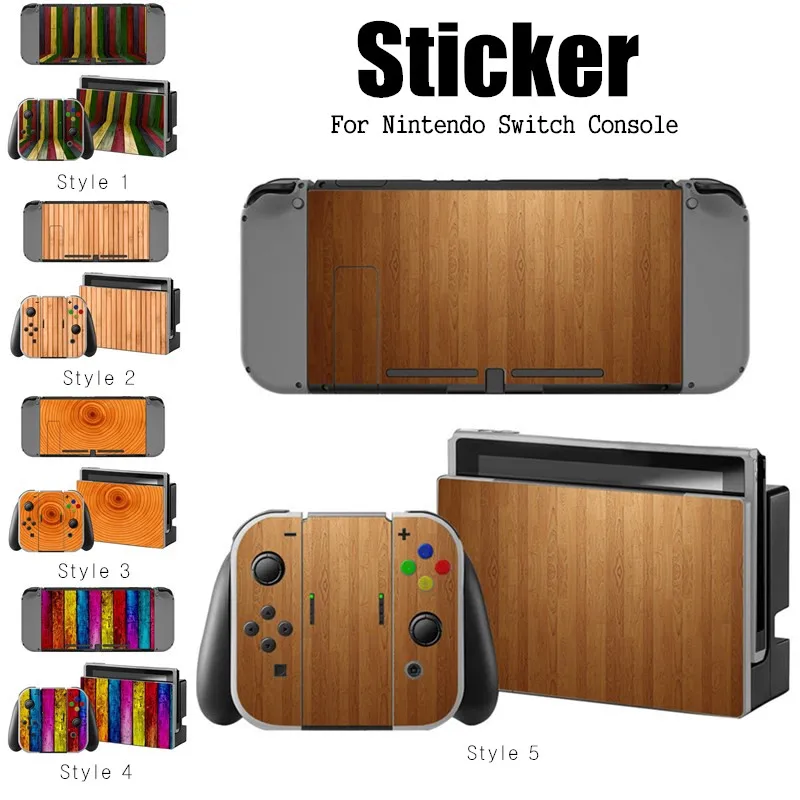 1 Set Game Skin Sticker For Switch Console Controller Skin Stickers Fashion Hot Decal Skin Sticker Dust Protector 5 Style Skins