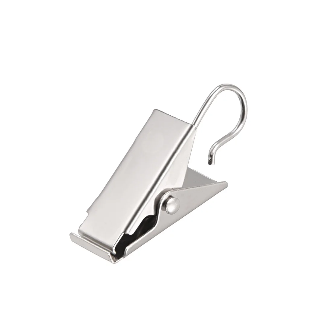

uxcell Curtain Clips Hooks Metal 1 Inch Clip Length Home Decoration Silver Tone for Drapery,Photos, Art Craft Pack of 24